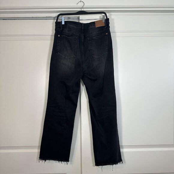 Judy Blue 90's Washed Black High Waist Straight Leg Jeans 13/31 Petite - Picture 6 of 15